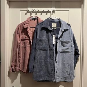 NWT Blue and Pink Corduroy Jacket Bundle, SIZE S